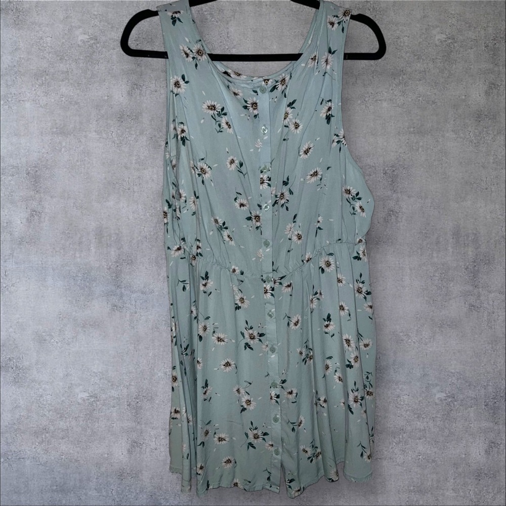 Torrid Light Blue Floral Top